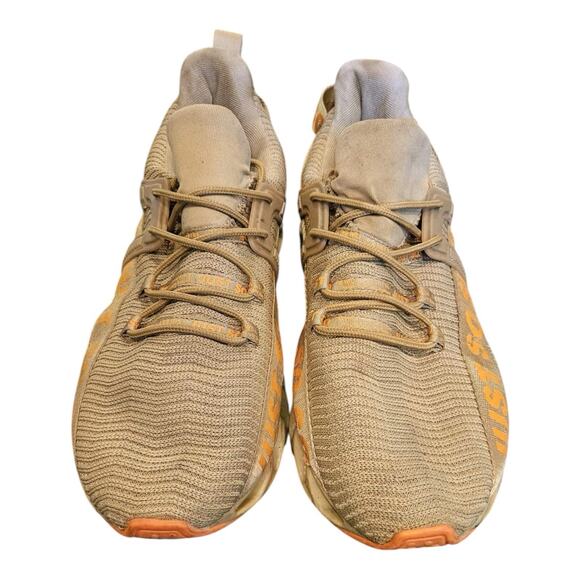 JUST SO SO Men’s Running Shoes Size 12 Khaki Orange Lightweight Sneakers - Picture 6 of 8